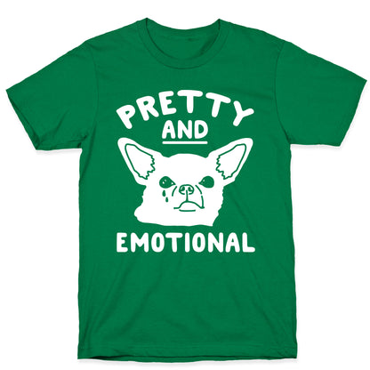 Pretty and Emotional White Print T-Shirt