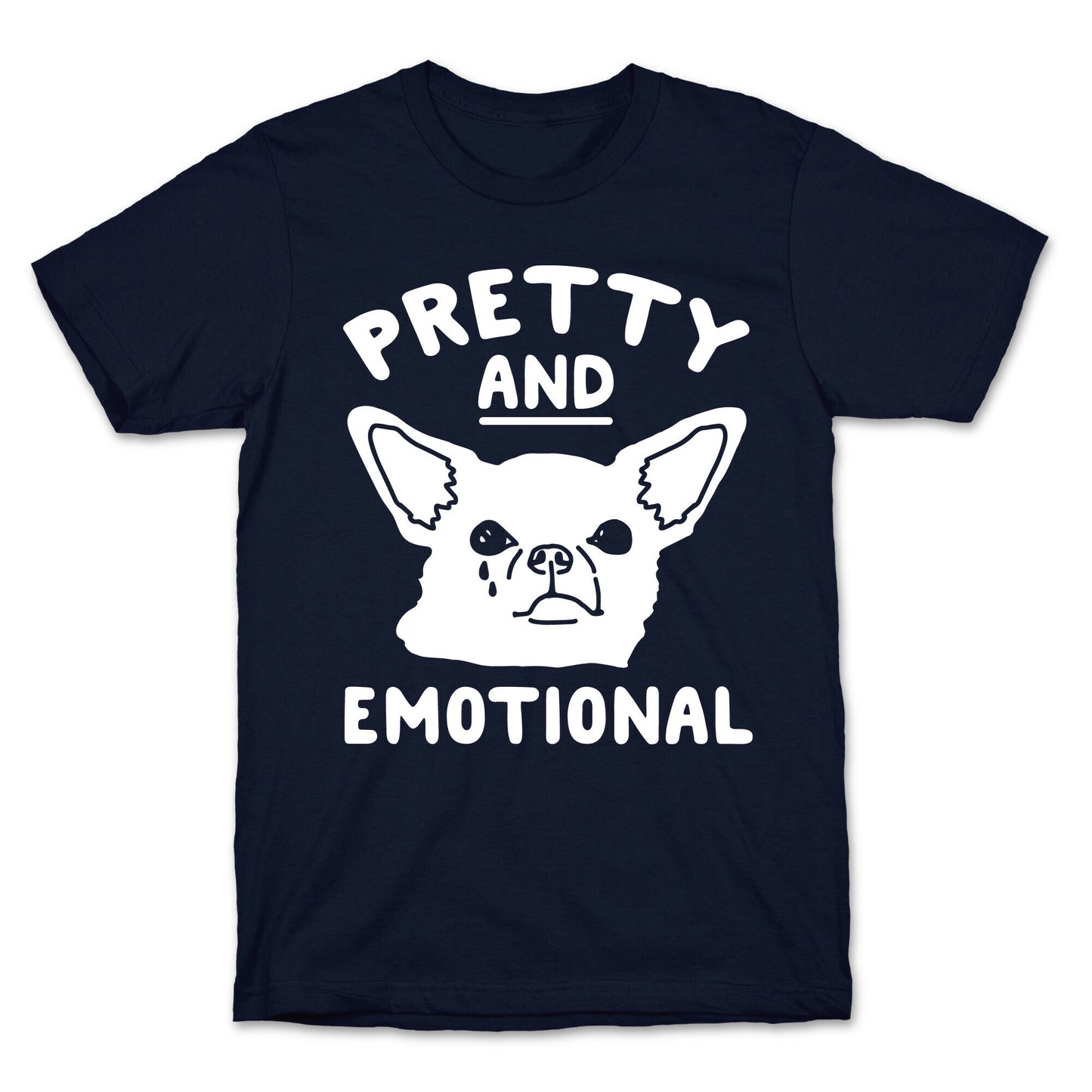 Pretty and Emotional White Print T-Shirt