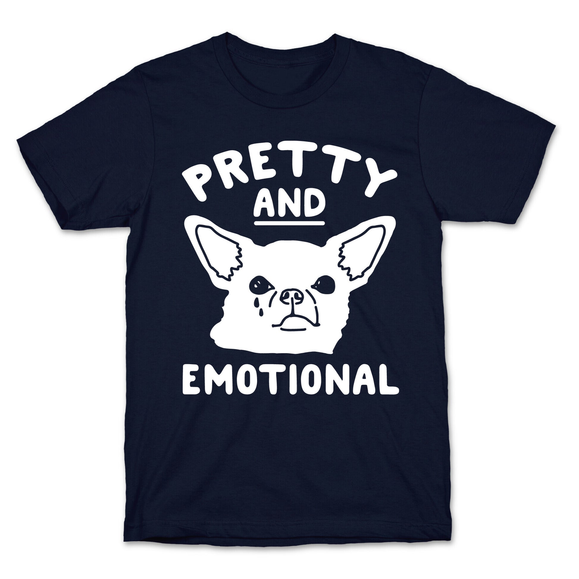 Pretty and Emotional White Print T-Shirt