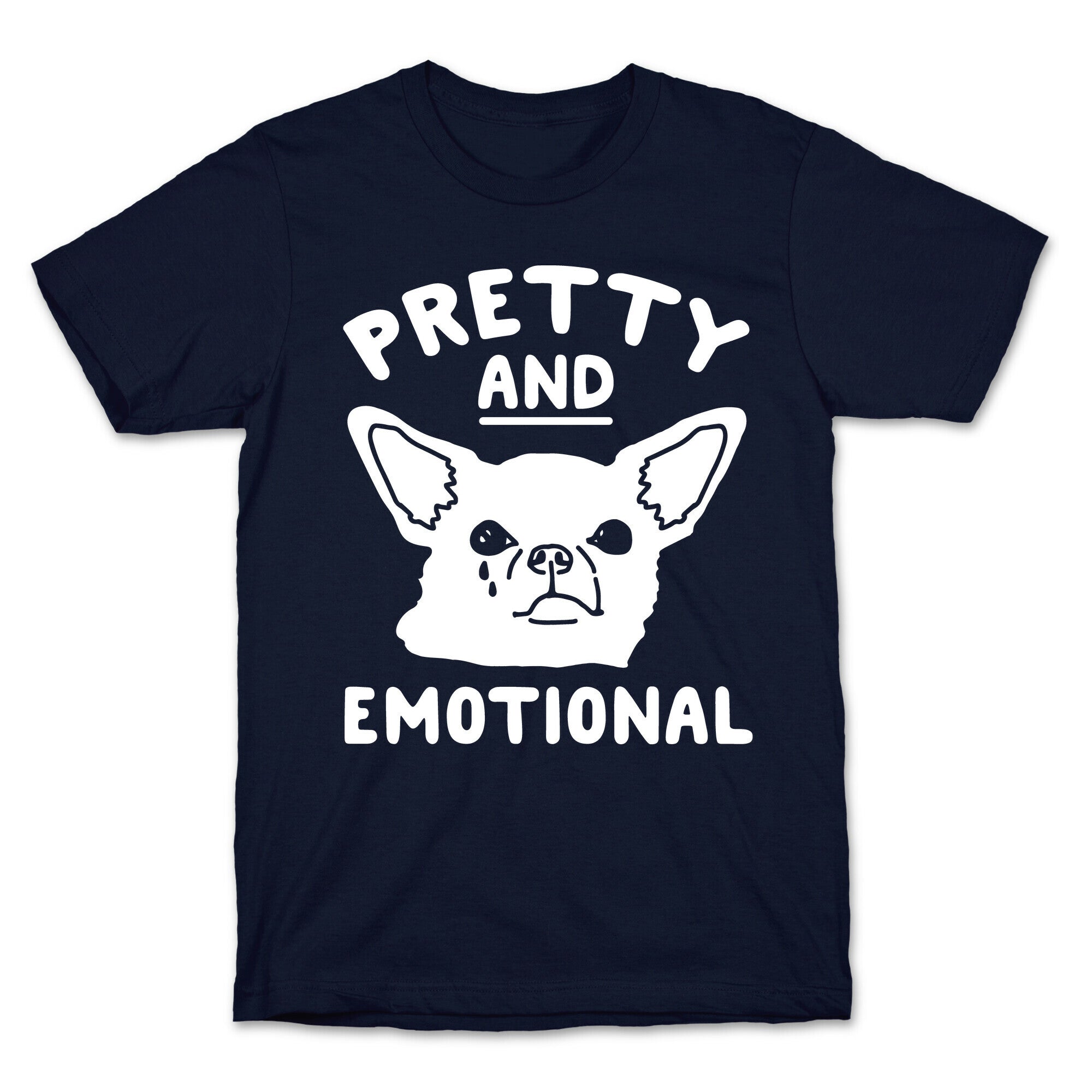 Pretty and Emotional White Print T-Shirt