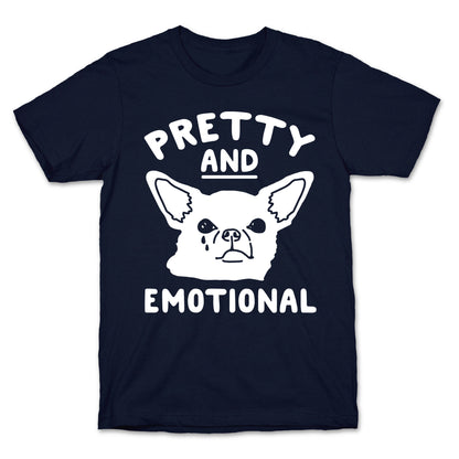 Pretty and Emotional White Print T-Shirt