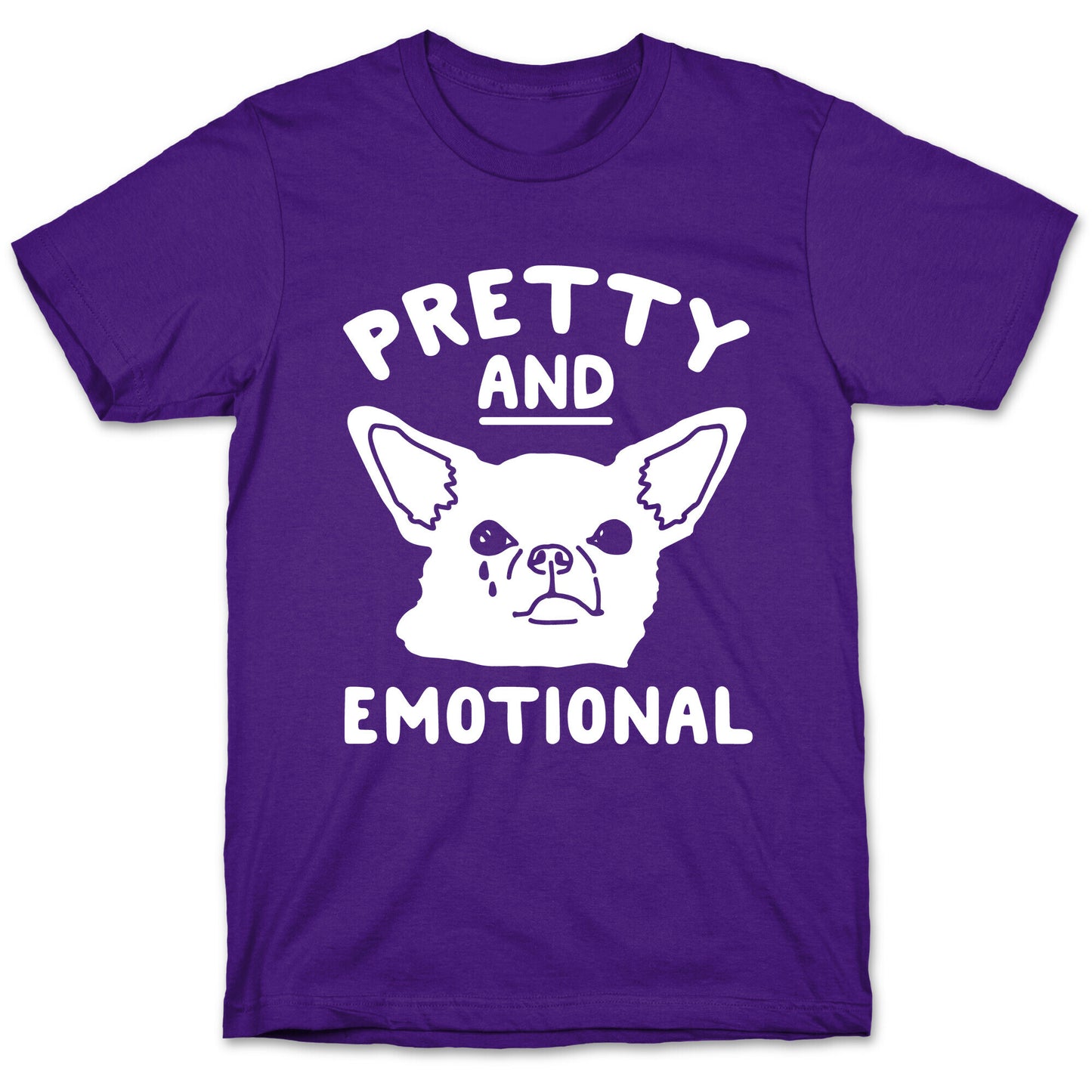 Pretty and Emotional White Print T-Shirt