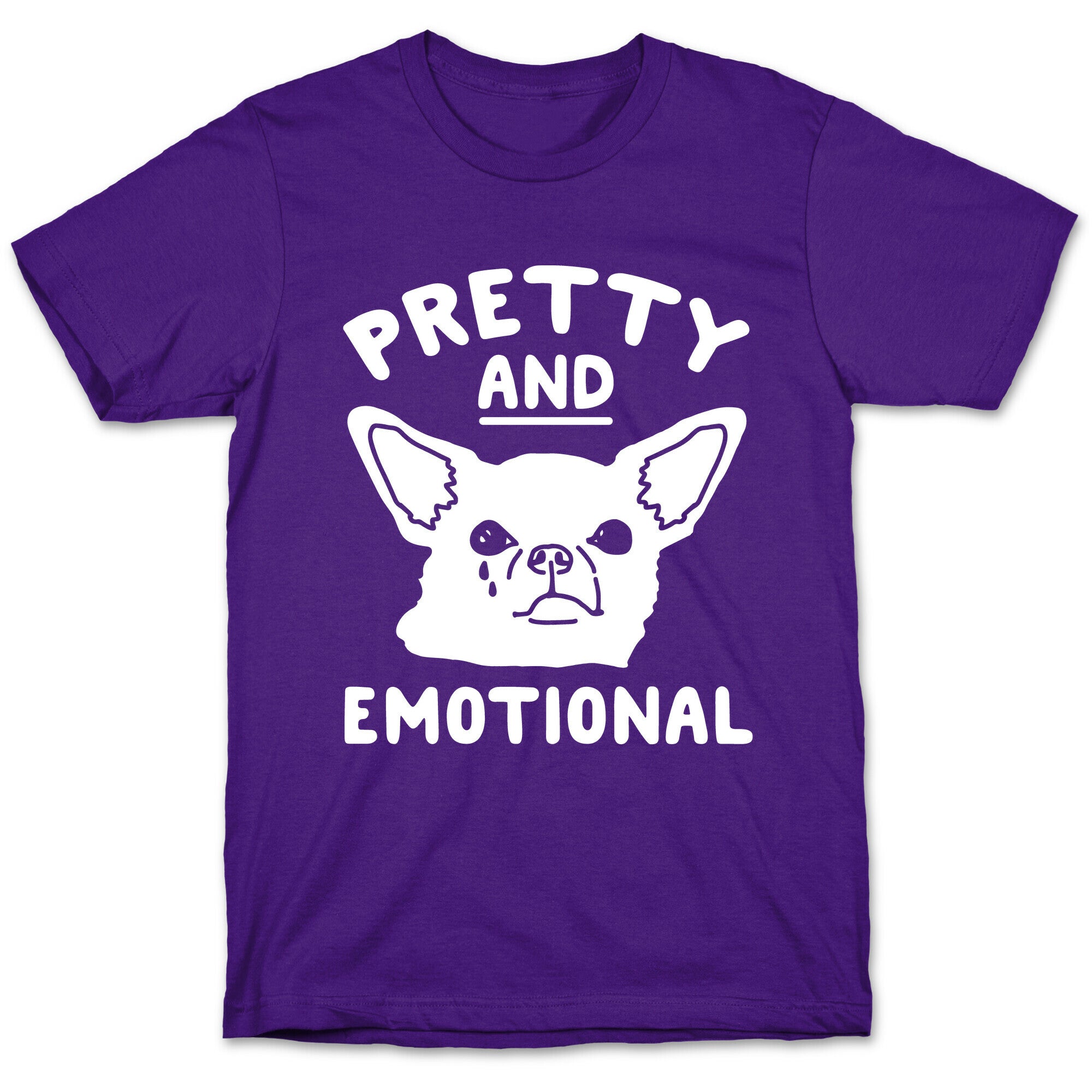 Pretty and Emotional White Print T-Shirt
