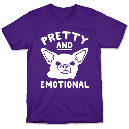 Pretty and Emotional White Print T-Shirt