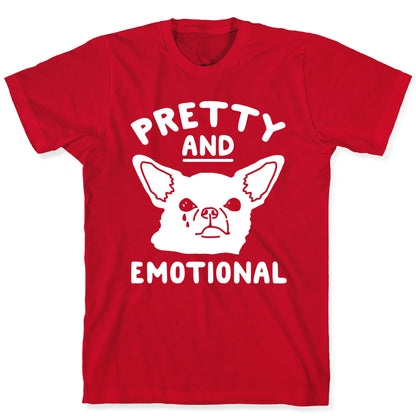 Pretty and Emotional White Print T-Shirt