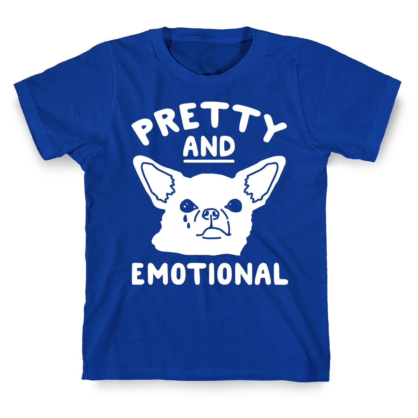 Pretty and Emotional White Print T-Shirt