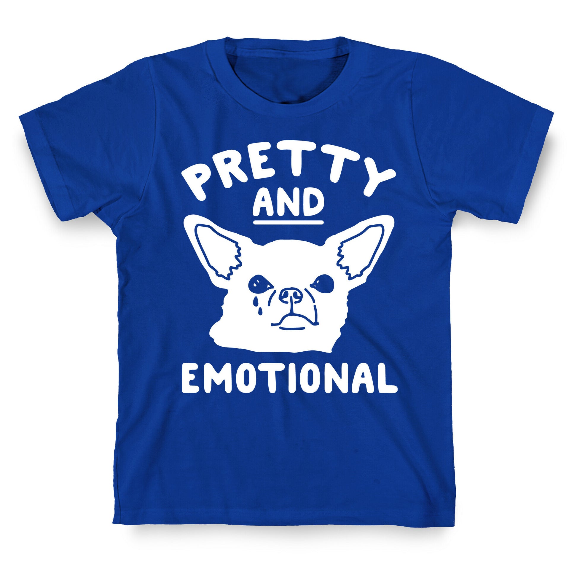 Pretty and Emotional White Print T-Shirt