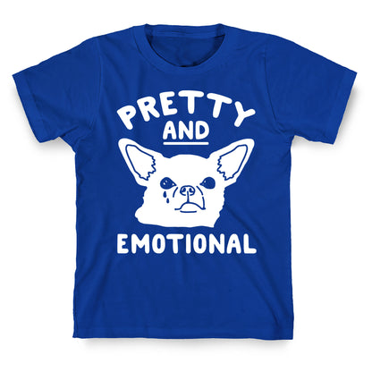 Pretty and Emotional White Print T-Shirt