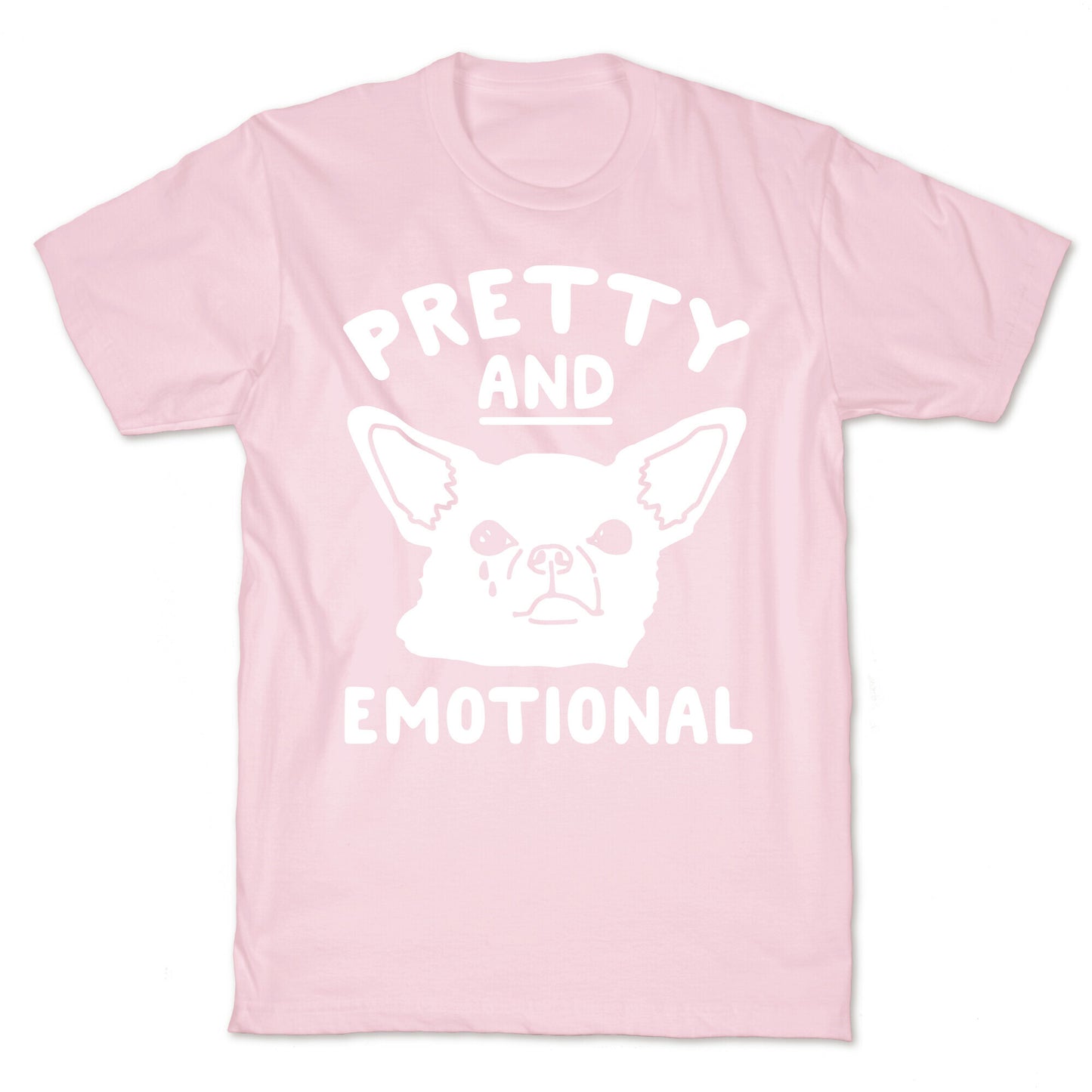 Pretty and Emotional White Print T-Shirt