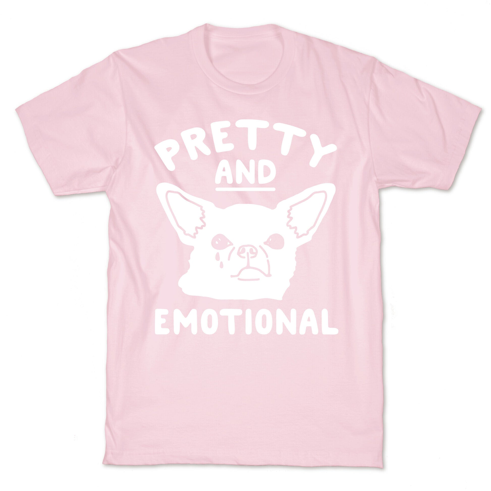 Pretty and Emotional White Print T-Shirt