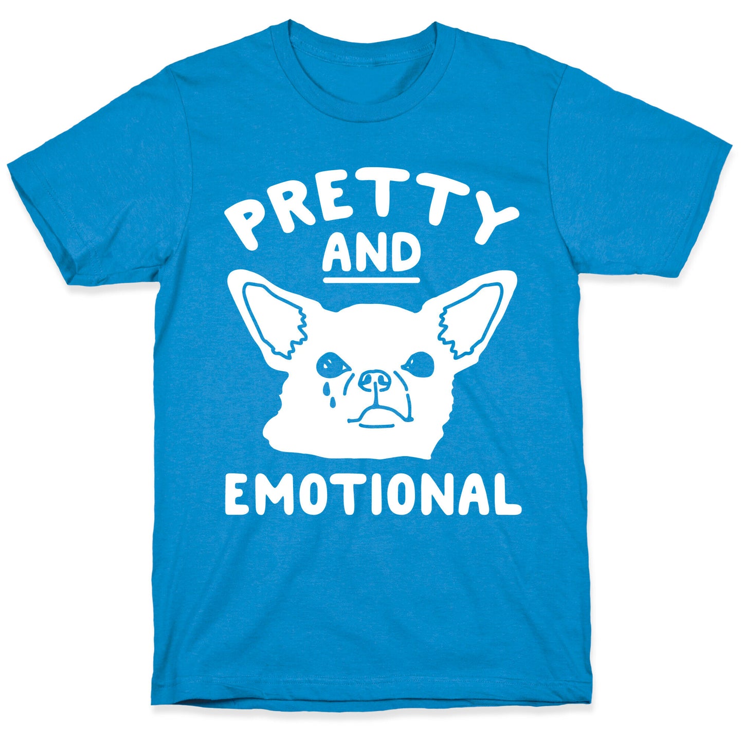 Pretty and Emotional White Print T-Shirt