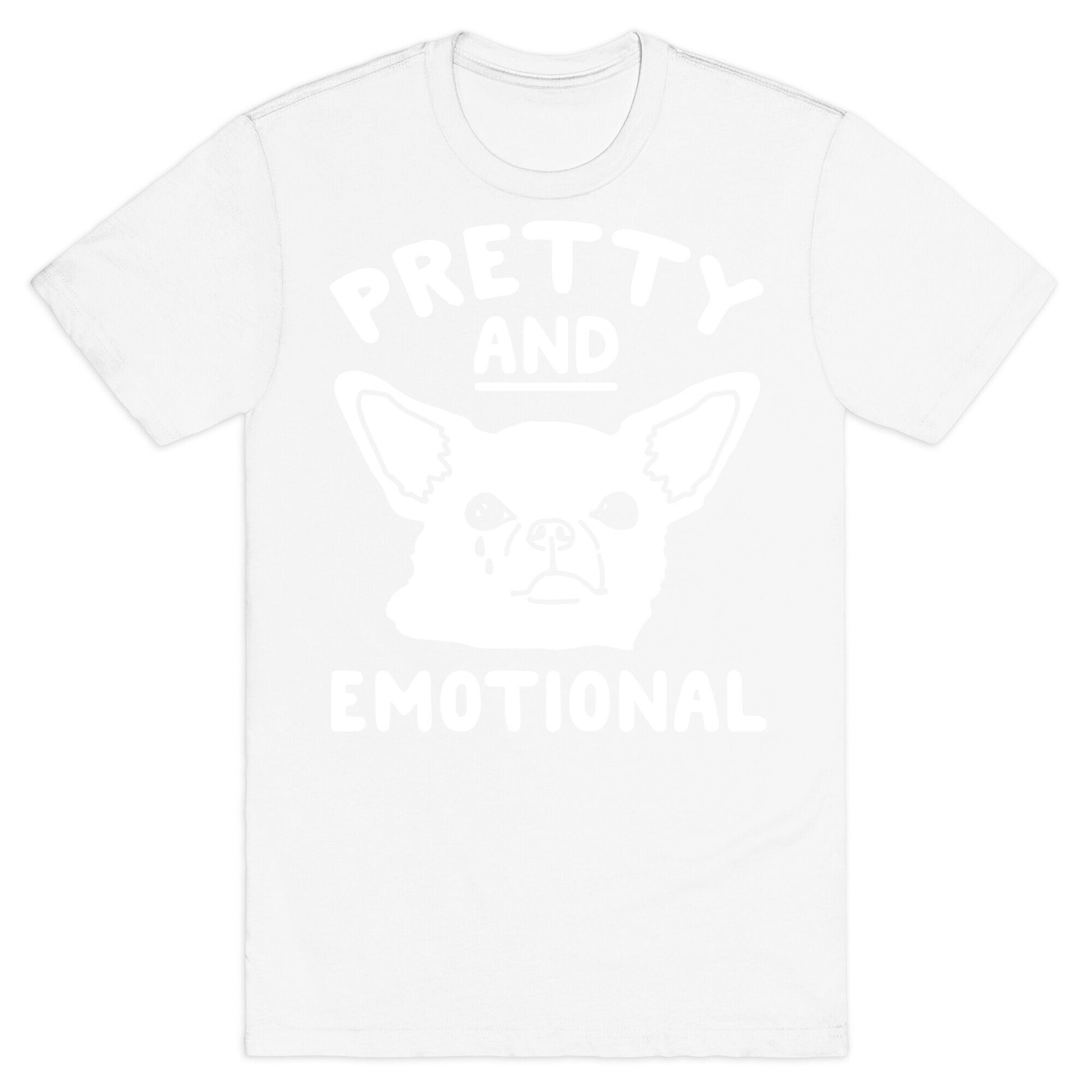 Pretty and Emotional White Print T-Shirt