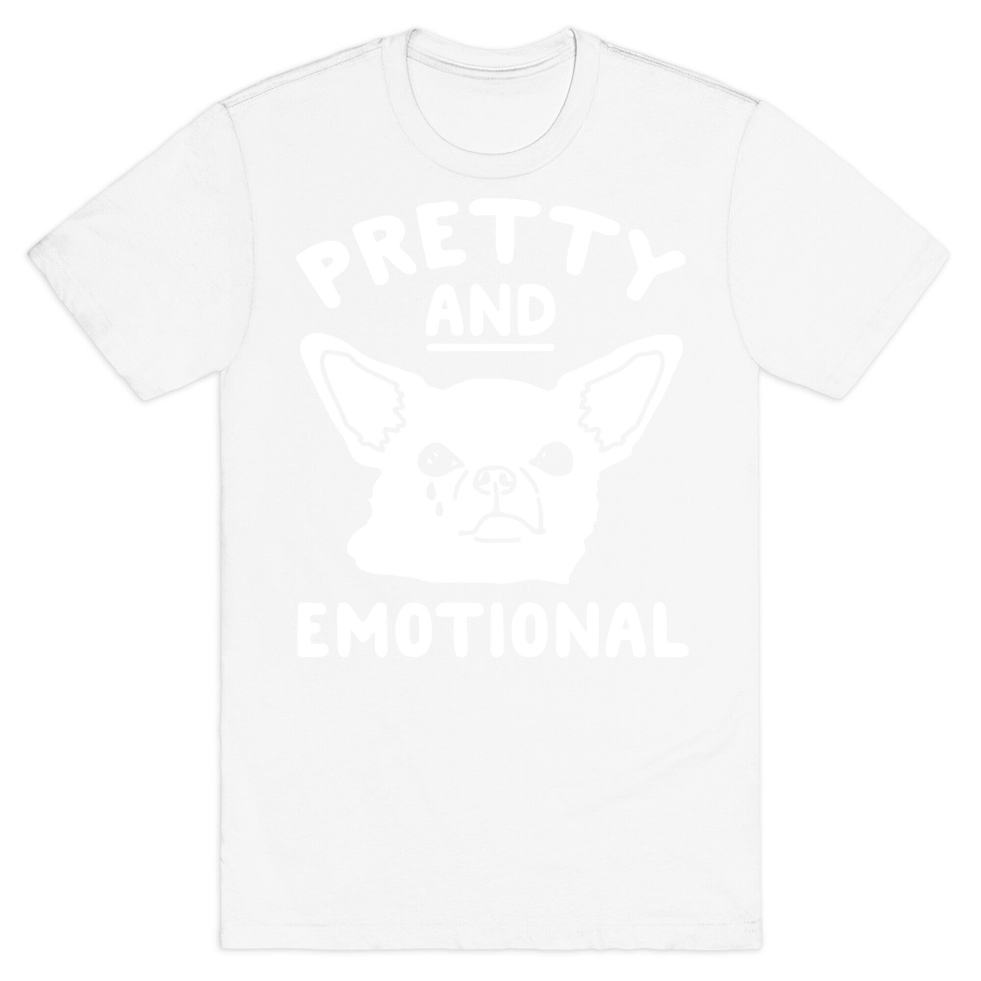 Pretty and Emotional White Print T-Shirt