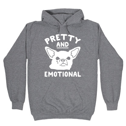 Pretty and Emotional White Print Hoodie