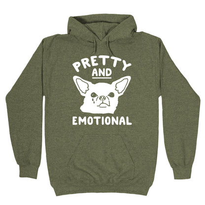 Pretty and Emotional White Print Hoodie