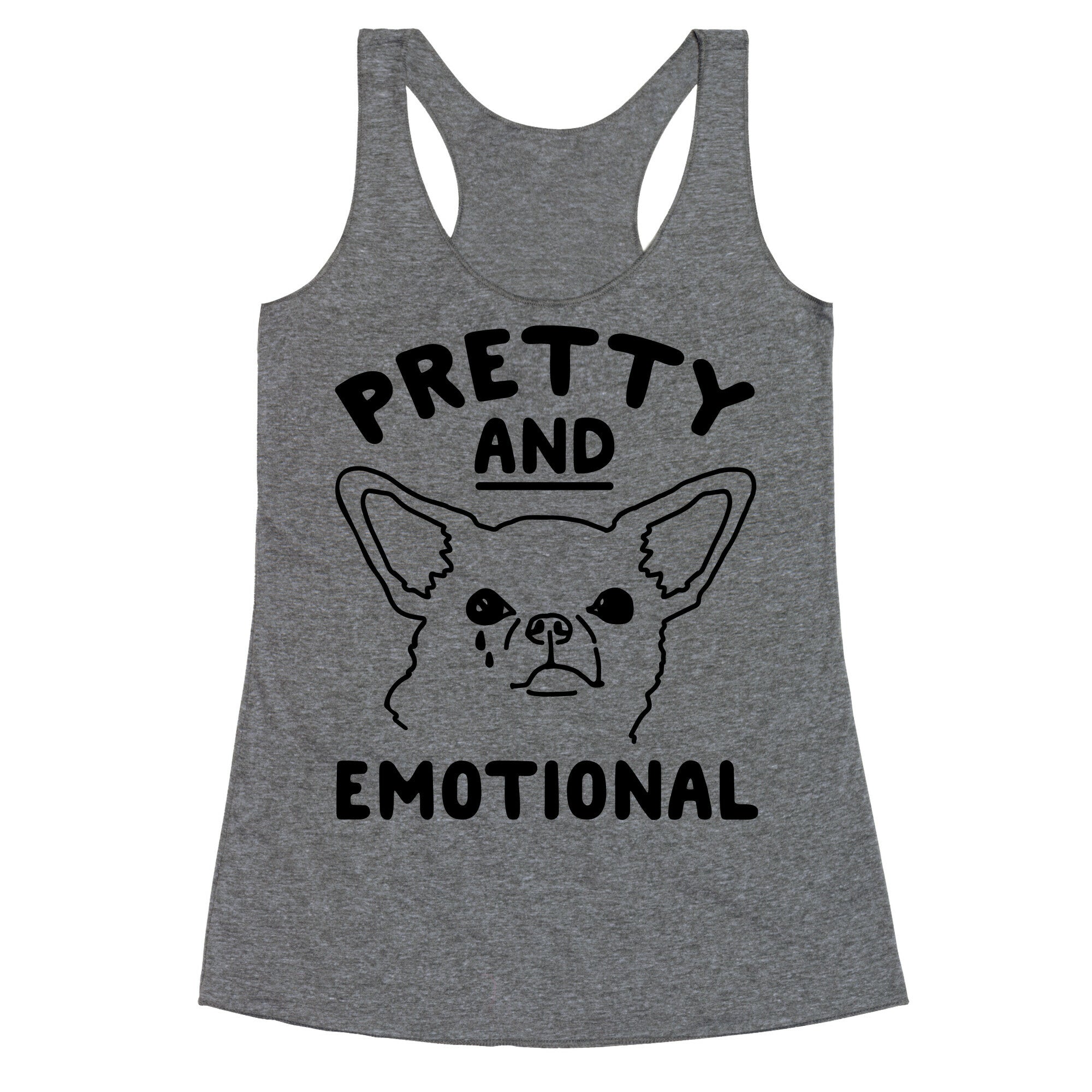 Pretty and Emotional  Racerback Tank