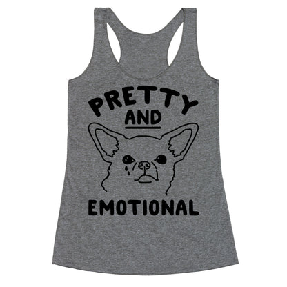 Pretty and Emotional  Racerback Tank