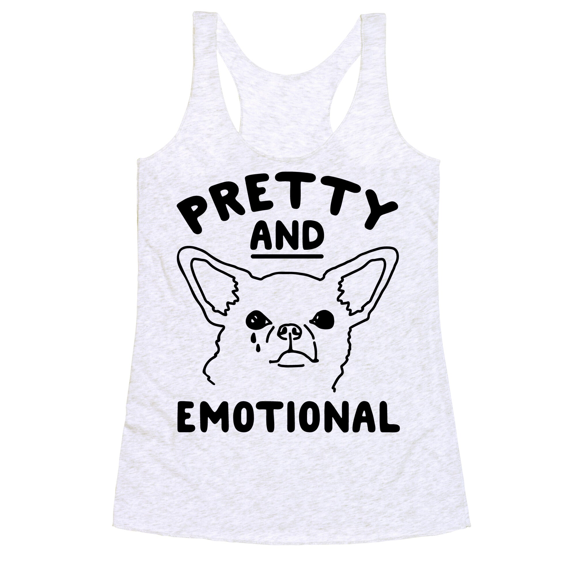 Pretty and Emotional  Racerback Tank
