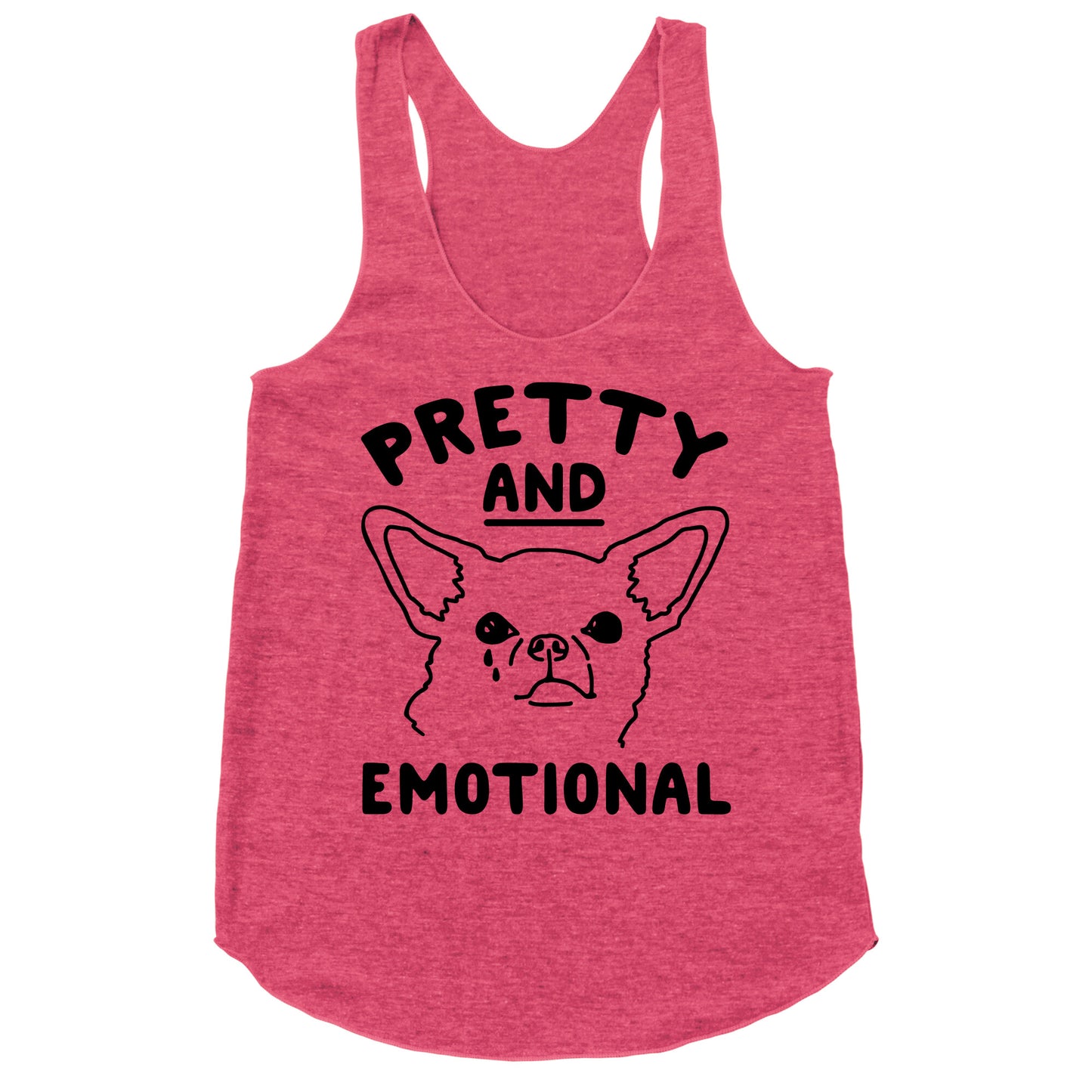 Pretty and Emotional  Racerback Tank