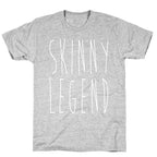 Skinny Legend White Print T-Shirt
