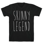 Skinny Legend White Print T-Shirt