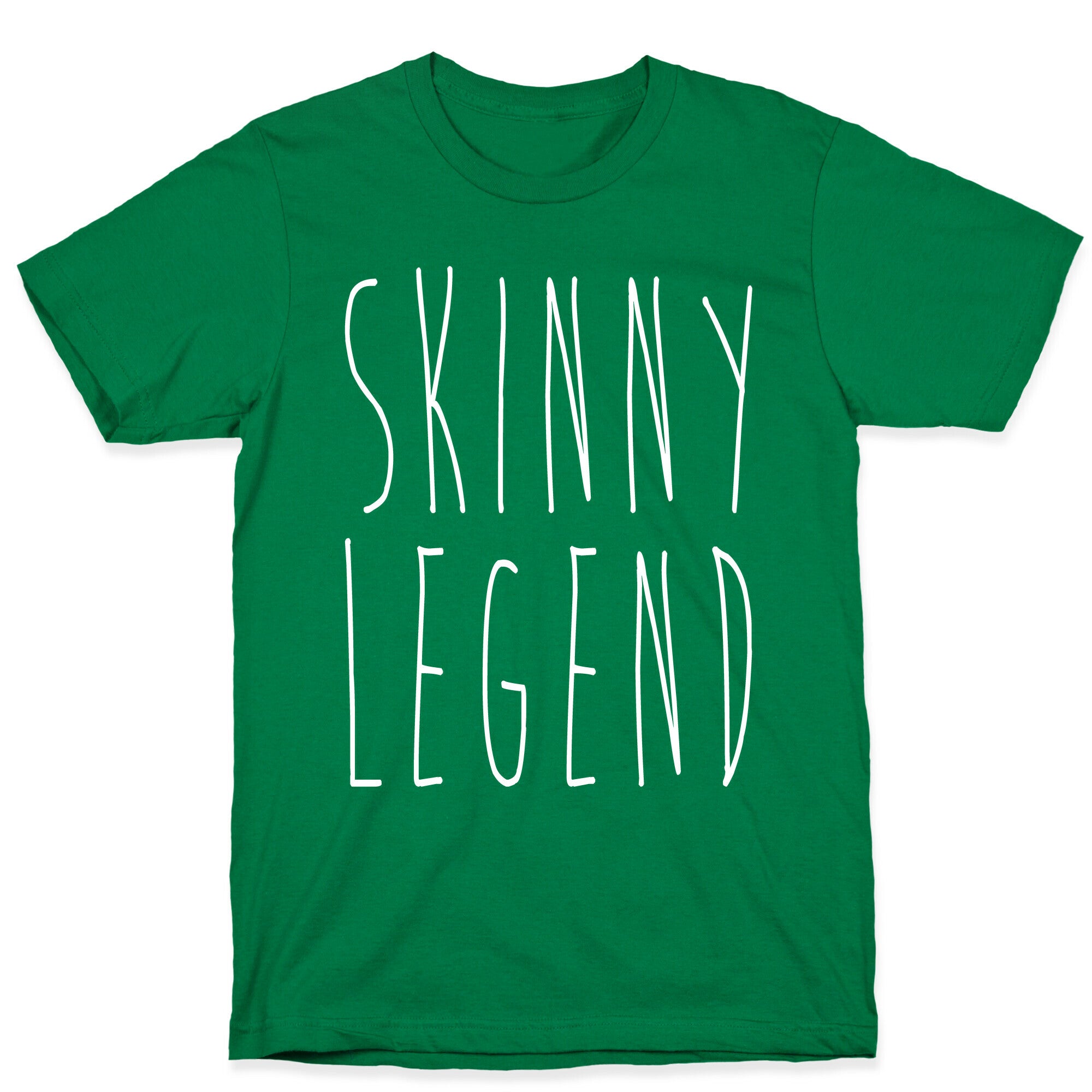 Skinny Legend White Print T-Shirt