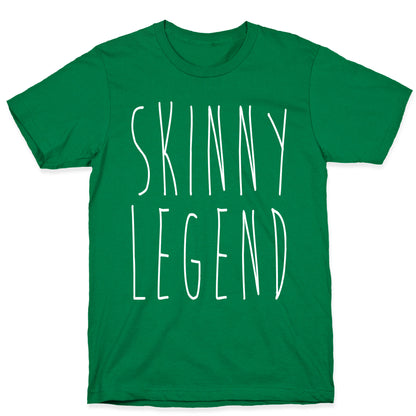 Skinny Legend White Print T-Shirt