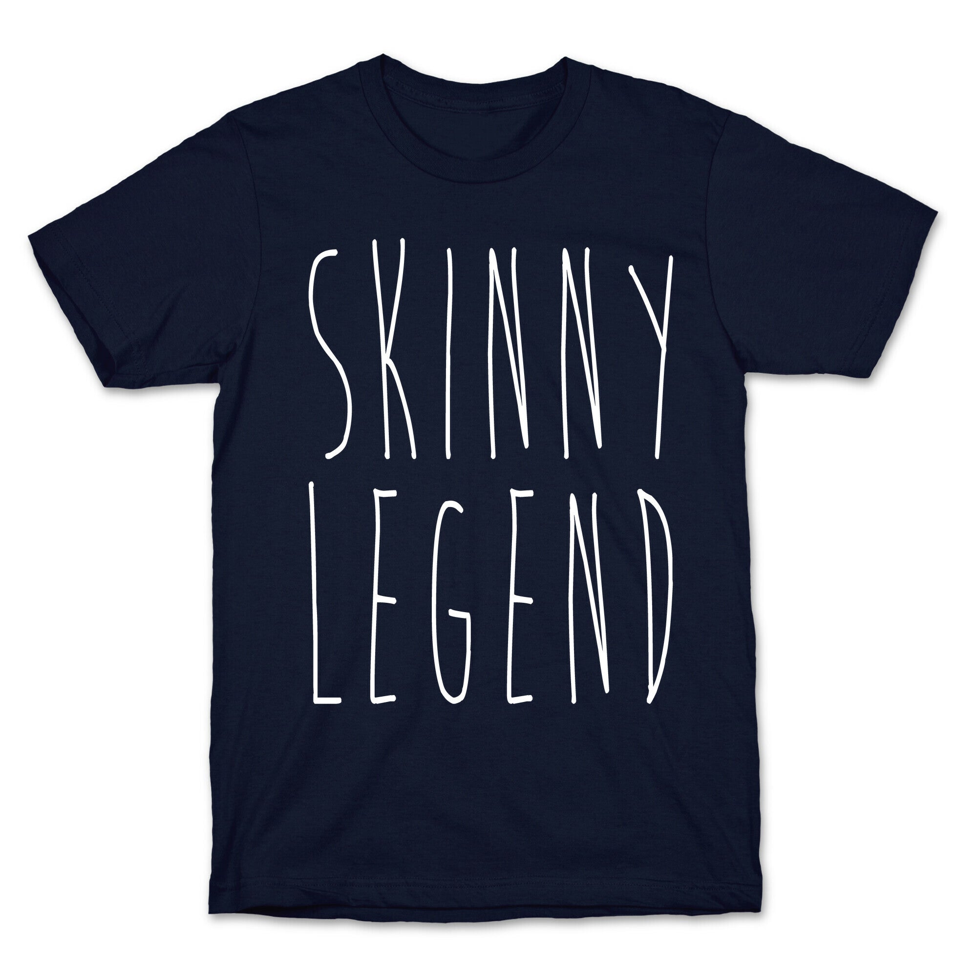 Skinny Legend White Print T-Shirt