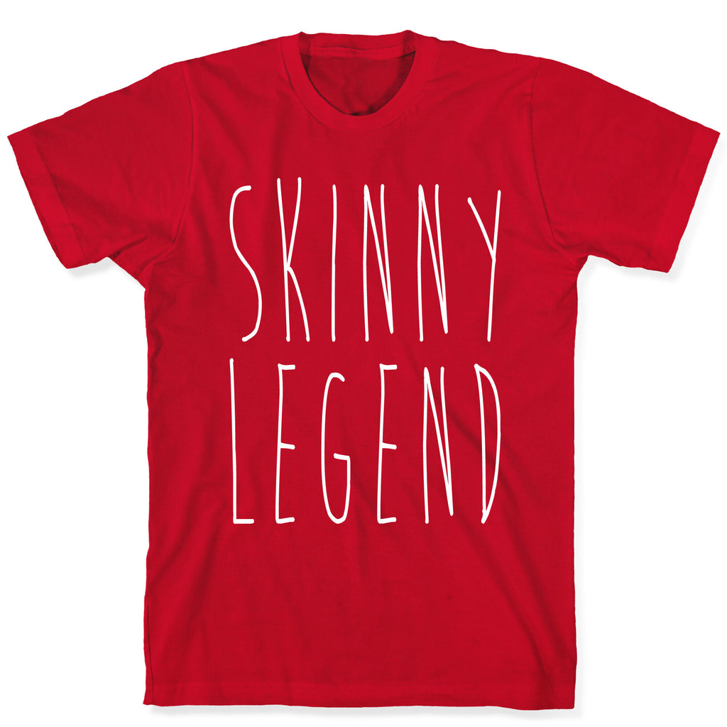 Skinny Legend White Print T-Shirt