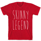 Skinny Legend White Print T-Shirt