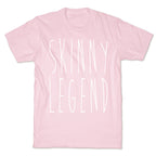 Skinny Legend White Print T-Shirt