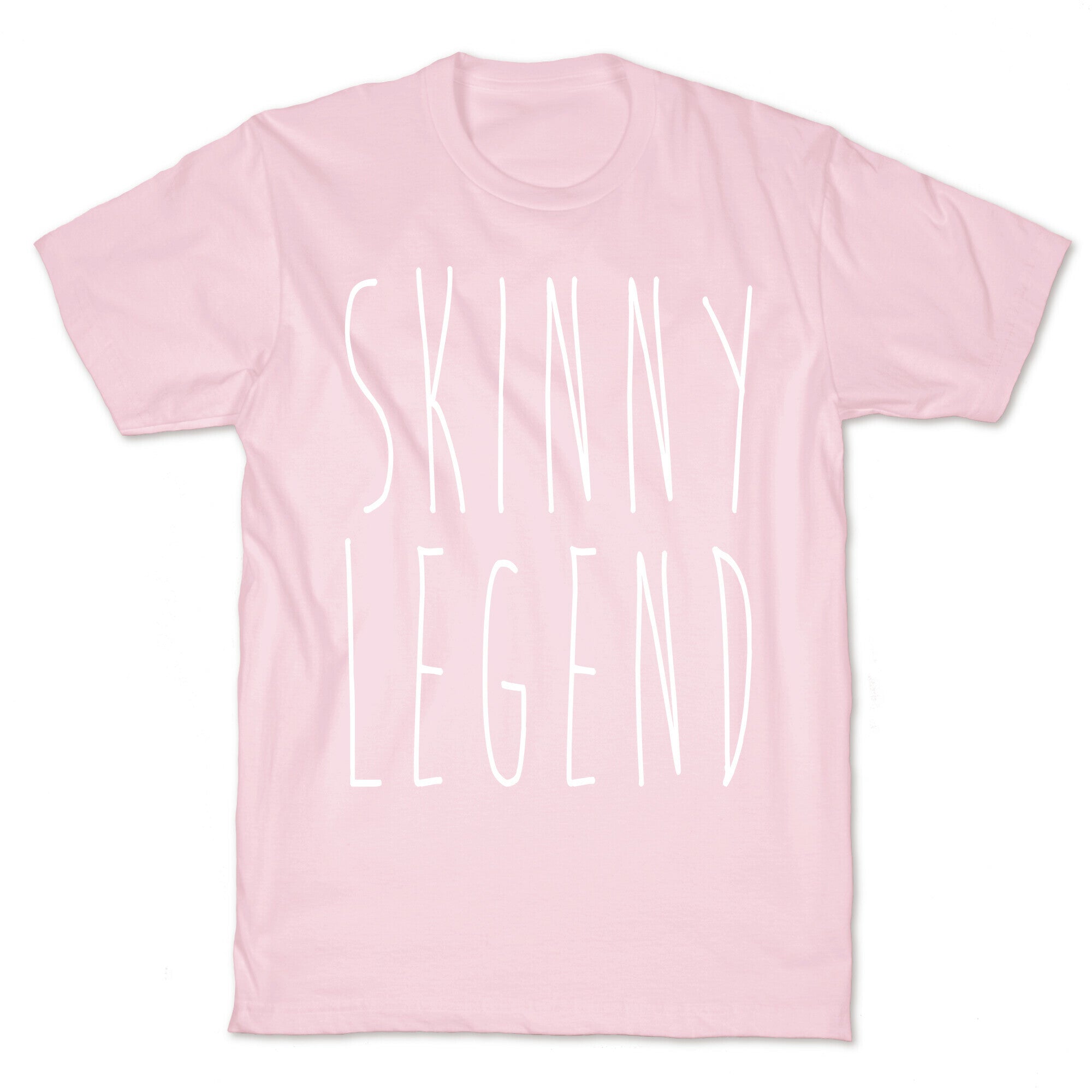 Skinny Legend White Print T-Shirt