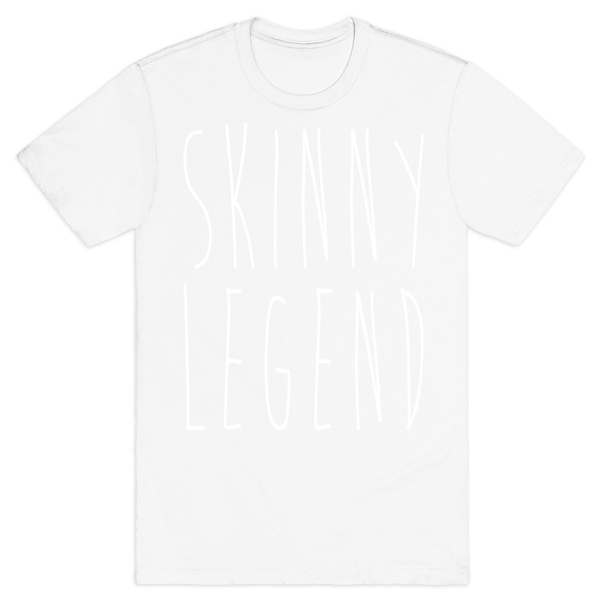 Skinny Legend White Print T-Shirt