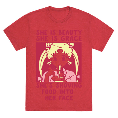 She Is Beauty Usagi Unisex Triblend Tee