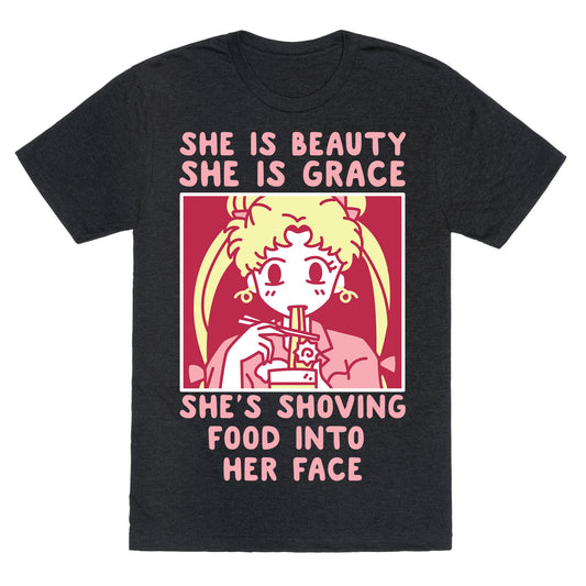 She Is Beauty Usagi Unisex Triblend Tee