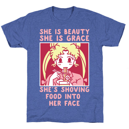 She Is Beauty Usagi Unisex Triblend Tee