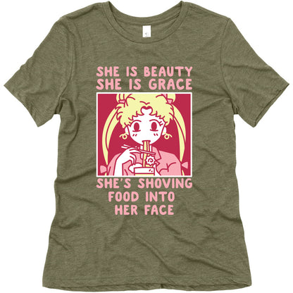 She Is Beauty Usagi Women's Triblend Tee