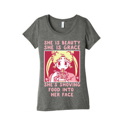 She Is Beauty Usagi Women's Triblend Tee