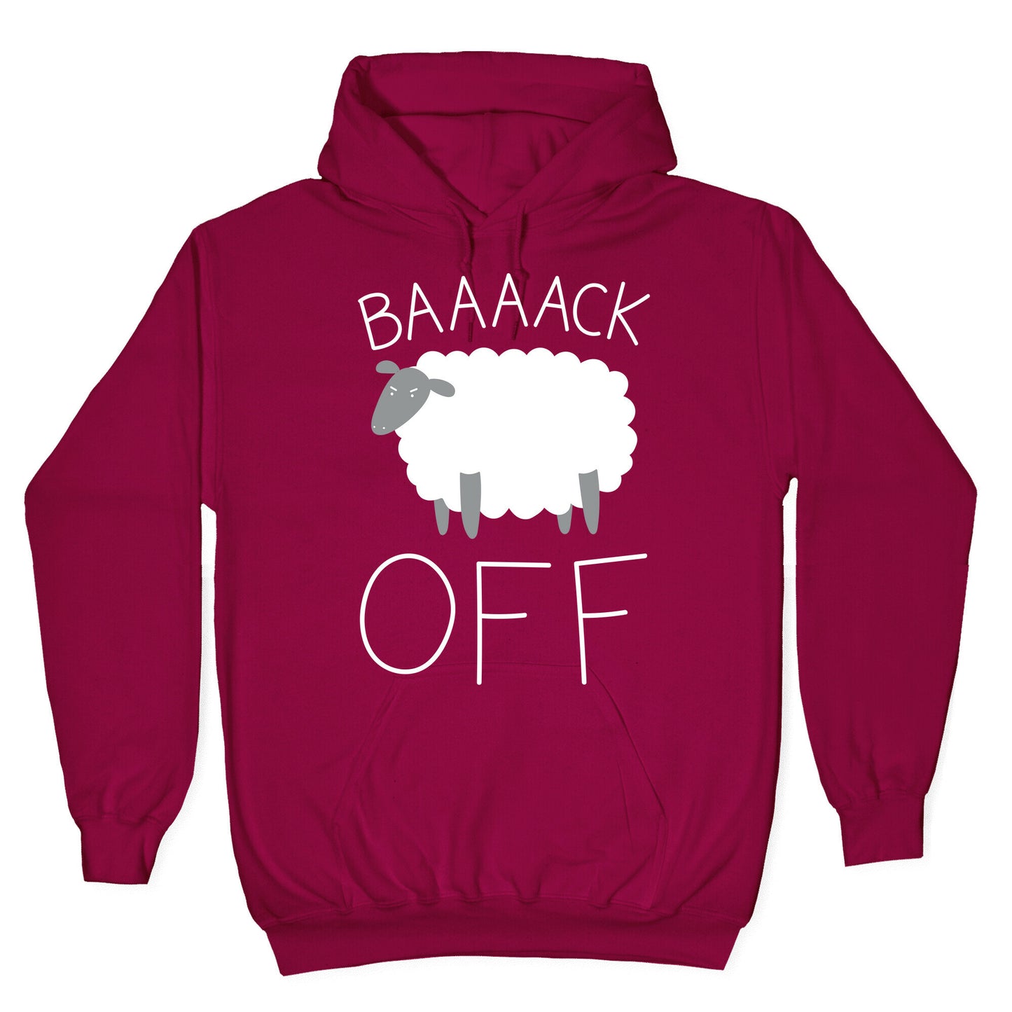 Baaaack Off Sheep Hoodie