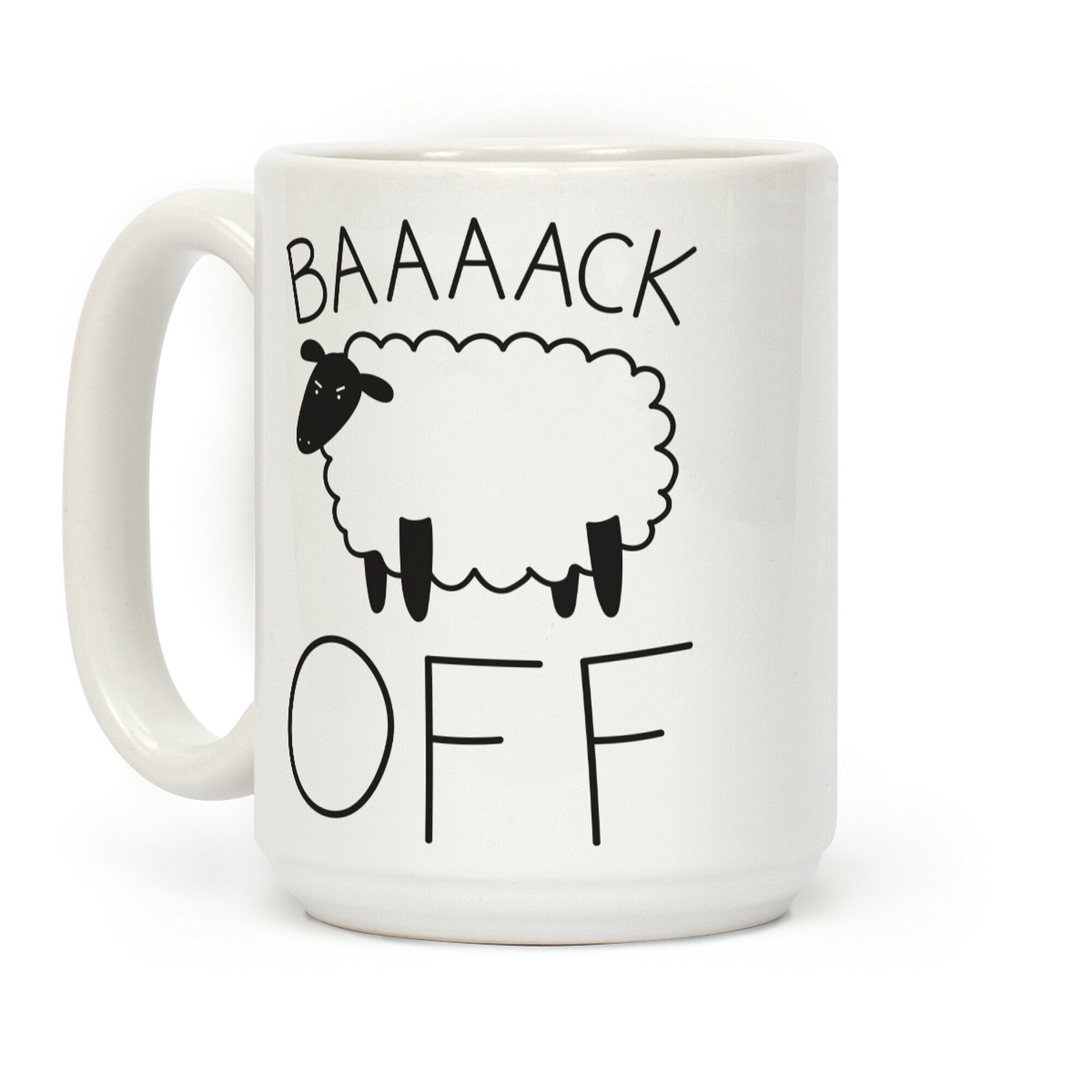 Baaaack Off Sheep Coffee Mug