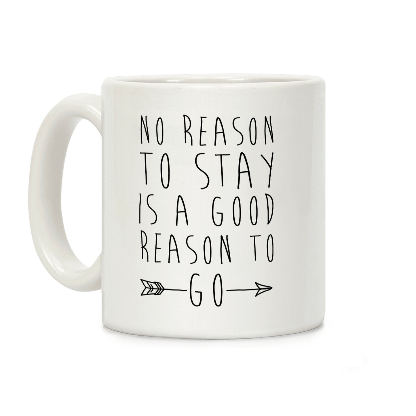 No Reason To Stay Is A Good Reason To Go Coffee Mug