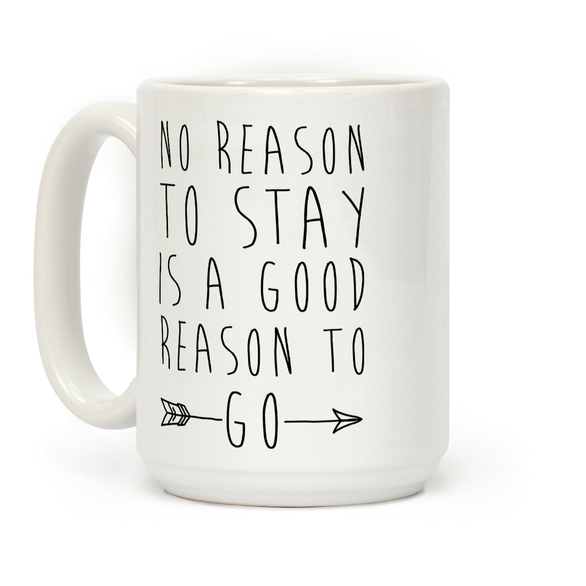 No Reason To Stay Is A Good Reason To Go Coffee Mug