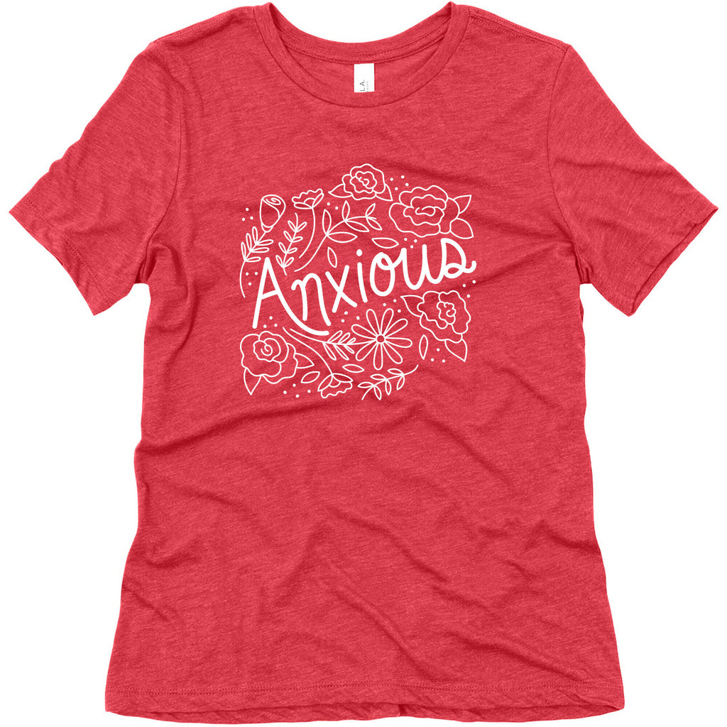 Anxious Florals Women's Triblend Tee