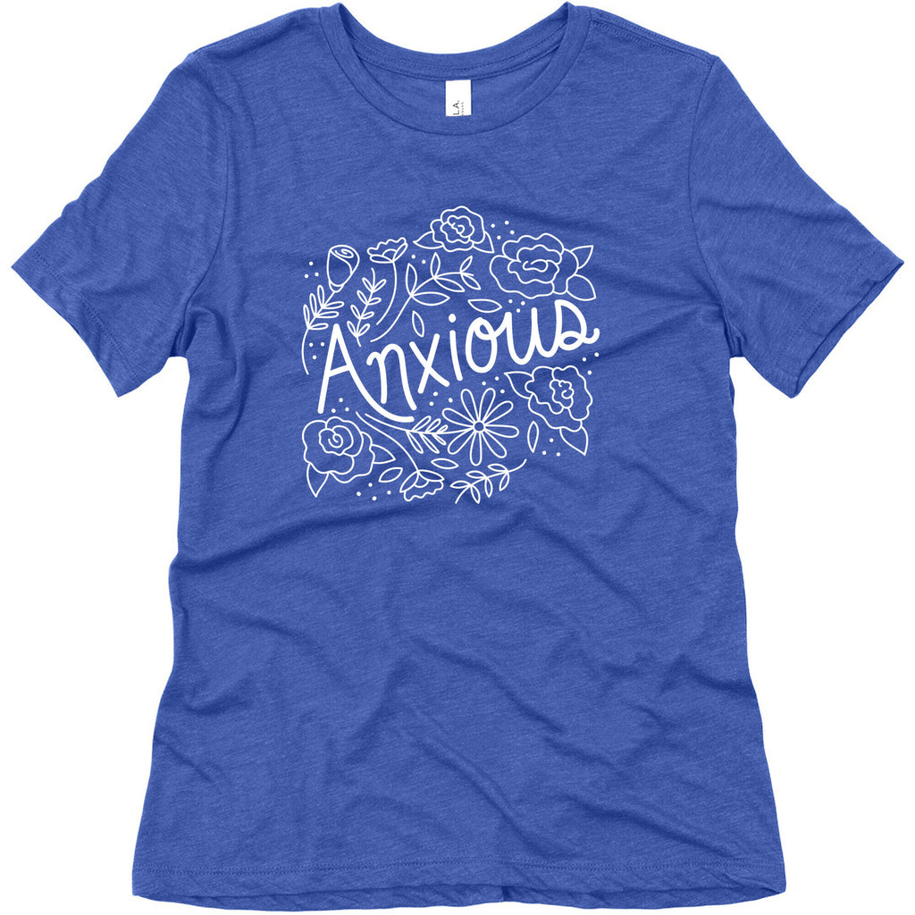 Anxious Florals Women's Triblend Tee