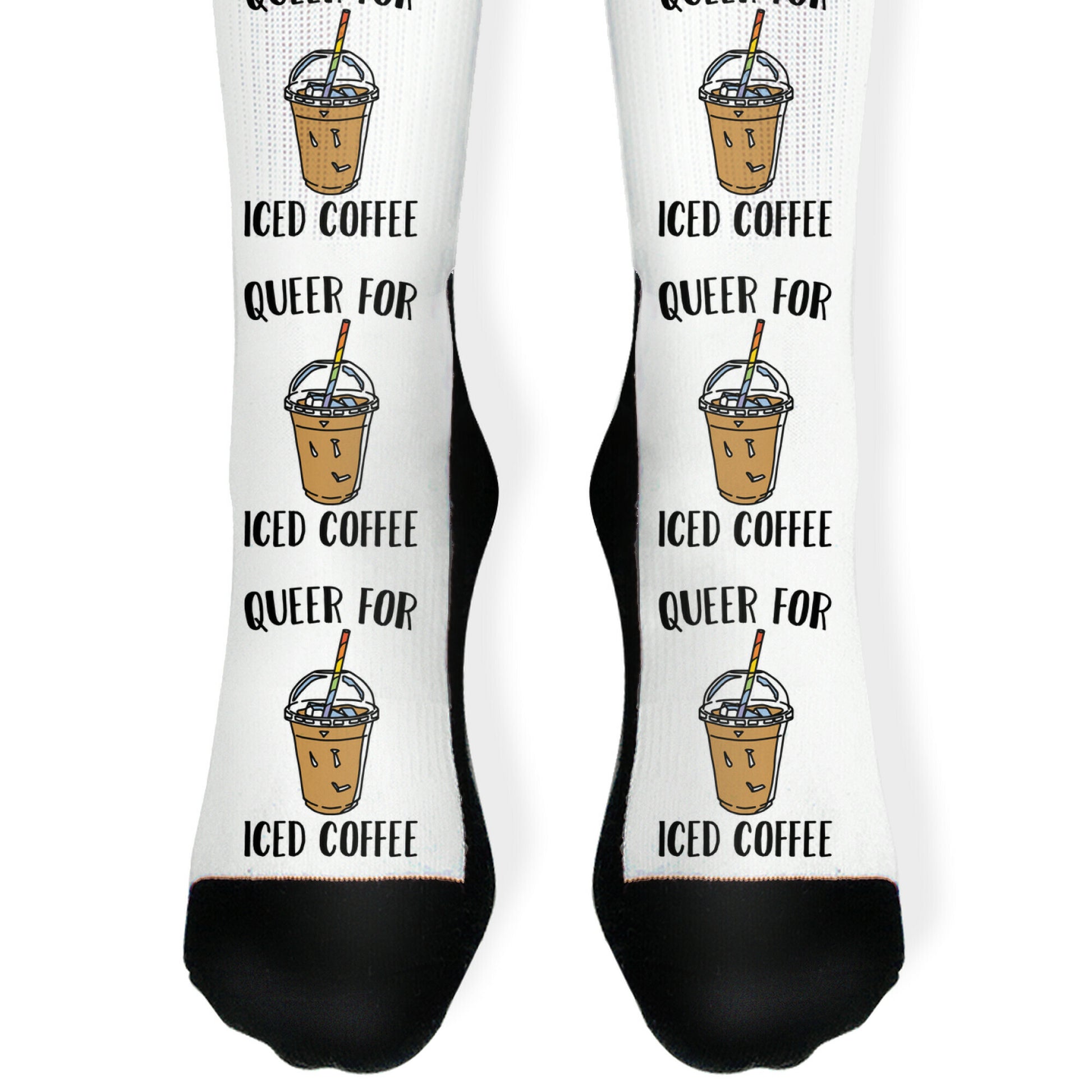 Queer For Iced Coffee Socks