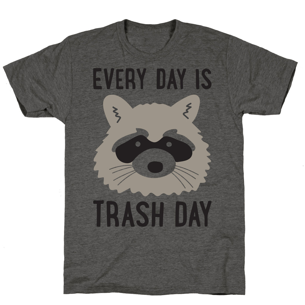 Every Day Is Trash Day Raccoon Unisex Triblend Tee