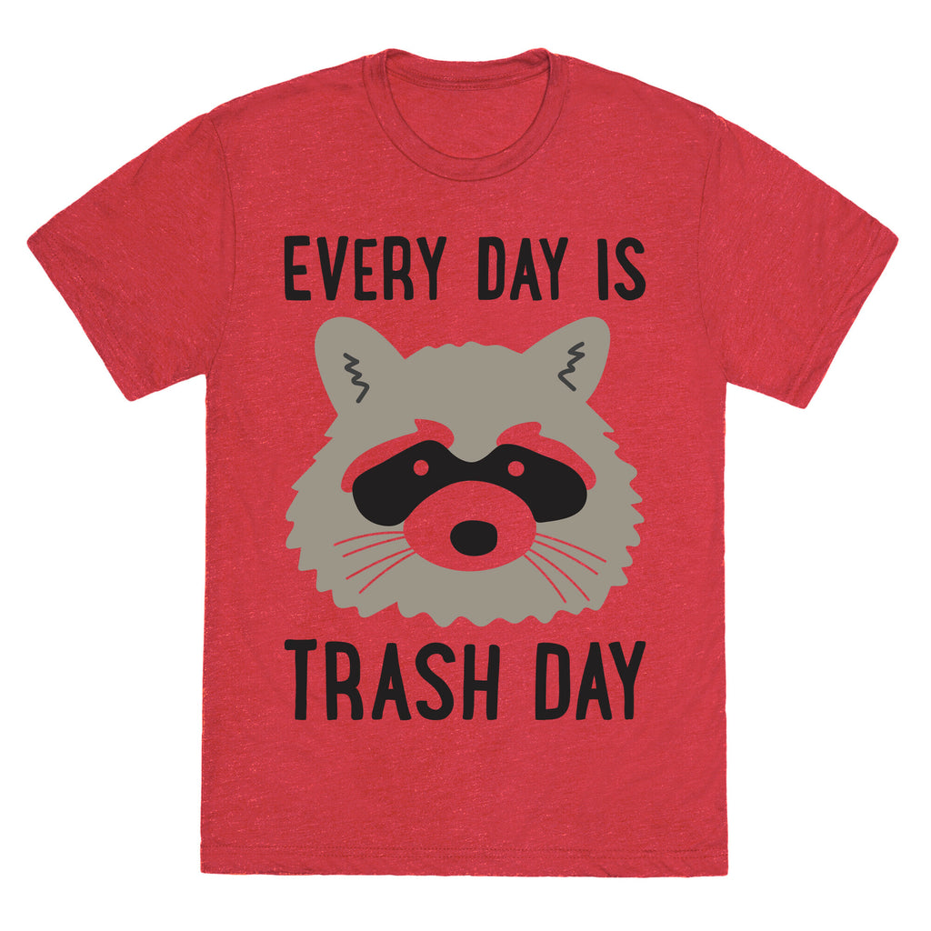 Every Day Is Trash Day Raccoon Unisex Triblend Tee