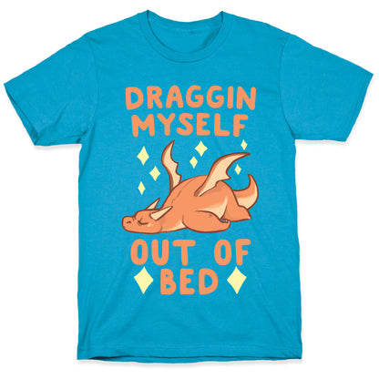 Draggin Myself Out of Bed Dragon  Unisex Triblend Tee