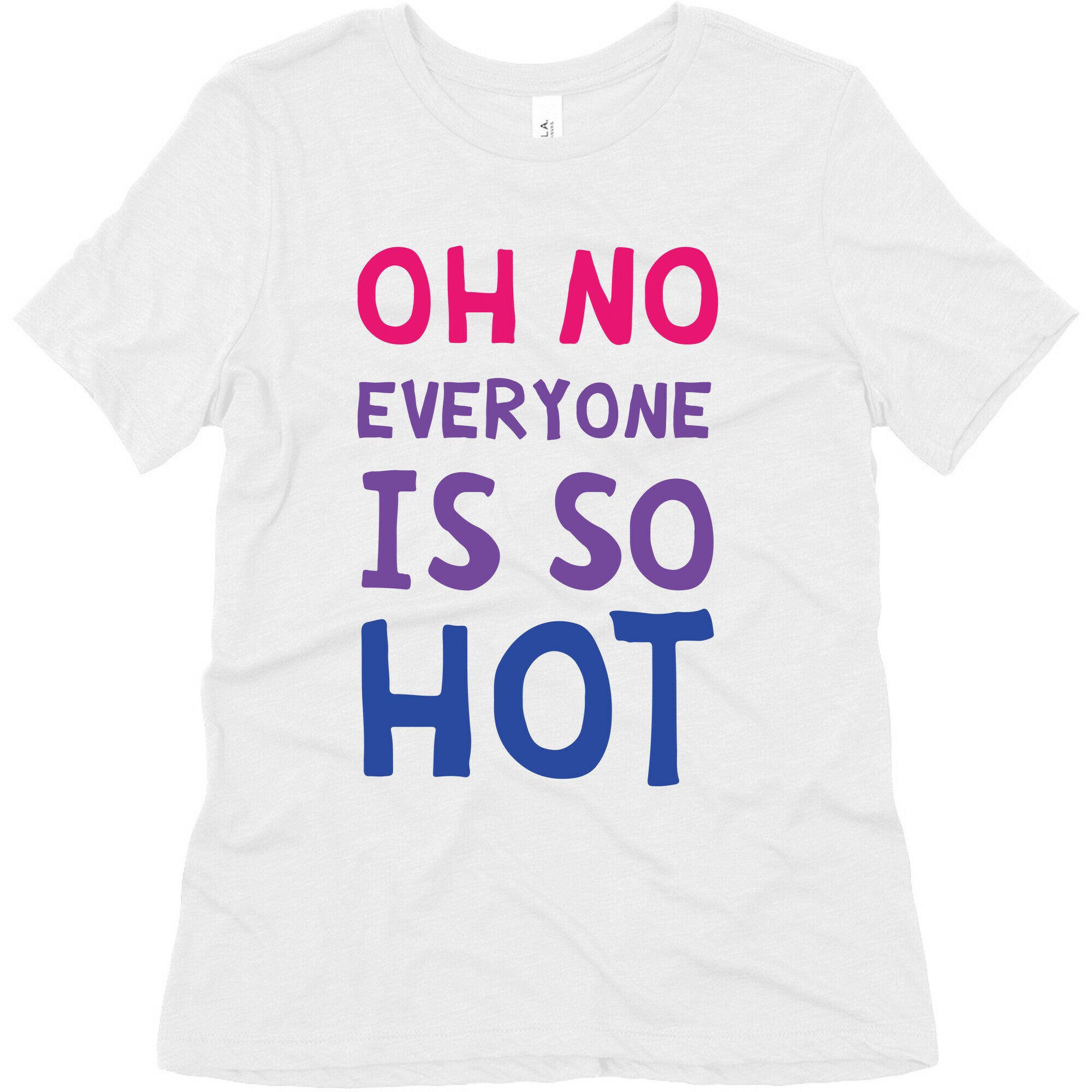 Oh No Everyone Is So Hot Bisexual Women's Triblend Tee