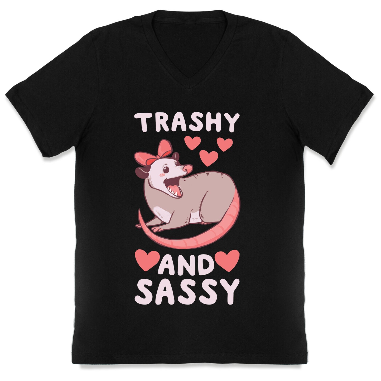 Trashy and Sassy Possum  V-Neck